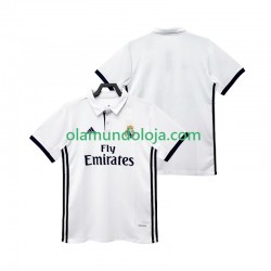 Camisola Real Madrid 2017 2018 Retro Homem Equipamento Primeiro Manga Curta